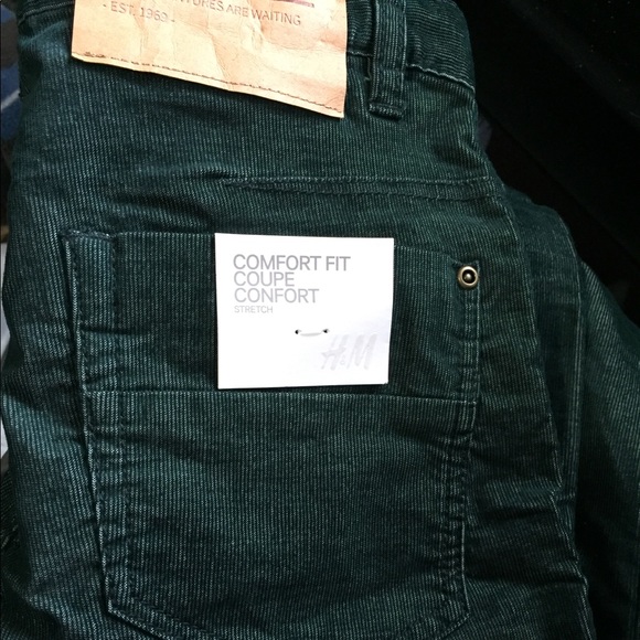 NWT H&M Dark Green Boys Pants - Picture 7 of 7